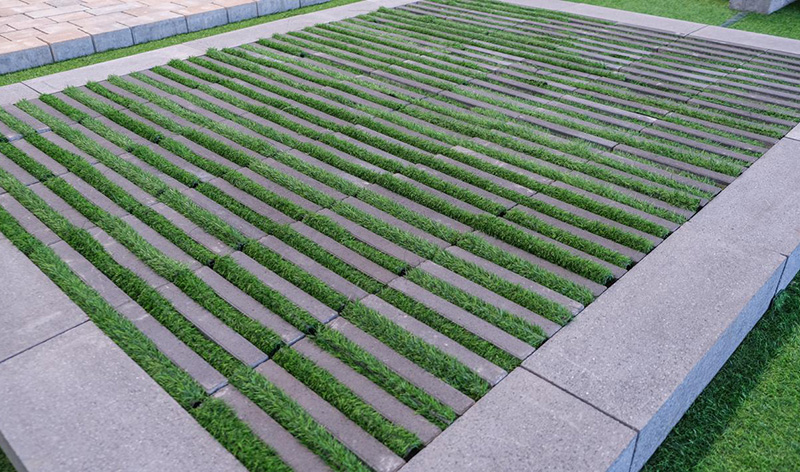 平博·pinnacle机械植草砖助力市政建设